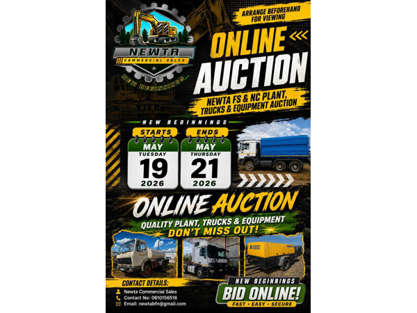 Newta FS&NC Plant, Trucks, & Equipment Auction